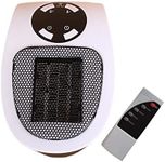 Space Heater,500W Ceramic Plug Heater with Adjustable Thermostat, Heating Wire Heating And LED Display 2 Fan Speeds,Remote control