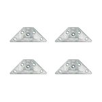 M8 8mm Triangular Heavy Duty Table Leg Feet Mounting Fixing Furniture Brackets Plates