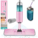 Stainless Steel Microfiber Floor Cleaning Spray Mop with Removable Washable Cleaning Pad and Integrated Water Spray Mechanism,mop,360 Degree Easy Floor Cleaning (Spray Mop)