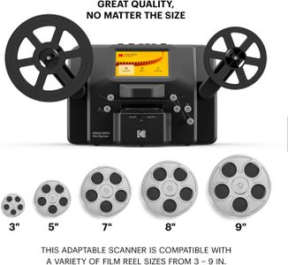 Kodak 8mm & Super 8 Film Digitizer – 5" Screen, Frame-by-Frame MP4 Converter