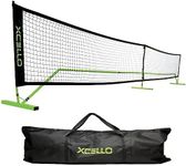 Xcello Sports Regulation Size Portable Pickleball Net System with Carry Bag