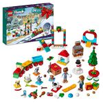 LEGO 41758 Friends Advent Calendar 2023 with 24 Surprise Gifts Including 8 Pet Figures, 2 Mini-Dolls and Festive Toys, Christmas Countdown Gift for Girls, Boys, Kids