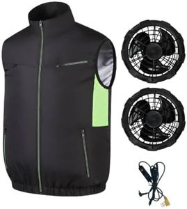 Cooling Fan Vest for Men & Women – Portable Air Conditioning Vest with 3-Speed Fan, Breathable Micro-Pore Fabric, Quick Heat Reduction – Ideal for Outdoor Work, Hiking, Fishing, Camping