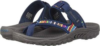 Skechers Women's Reggae-Mad Swag-Toe Thong Woven Sandal