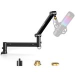 Microphone Arm,Aokeo AK-58 Desk Low Profile Mic Boom Arm Stand,Suitable For Blue Yeti,Snowball iCE,HyperX QuadCast,SoloCast,Elgato Wave,Etc
