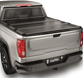 FeeTUO FRP Hard Tri-Fold Tonneau Cover Truck Bed for 2007-2025 Silverado Sierra 1500 & 2007-2019 2500 3500 HD 6.6FT/78.9inch |Not for CarbonPro Bed|