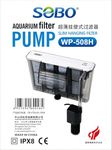 FAH® WP-508H Slim Hang on Filter XXL Sobo Power 6.8W Max Flow: 680L/H 2.5Ft to 3.5Ft Aquarium with Adjustable Flow 4 Chambers Silent Filter