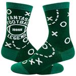 Men's Fantasy Football Legend Socks Funny Sports Nut Footwear