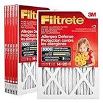 Filtrete 14x20x1 Furnace Filter, MPR 1000, MERV 11, Healthy Living Ultimate Allergen 3-Month Pleated 1-Inch Air Filters, 6 Filters