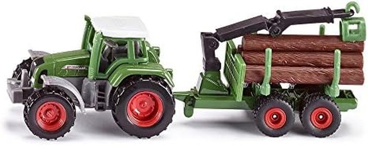 Siku - Fendt Tractor with Forestry Trailer