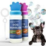 Petopedia 2x Toys for Dog Bubbles PEANUT BUTTER and BEEF Blowing Bubbles for Dogs Safe SCENTED OIL Interactive Dog Toys for Boredom Puppy Toys Large Dogs Outdoor Assorted (240ml (Pack of 2), Beef)