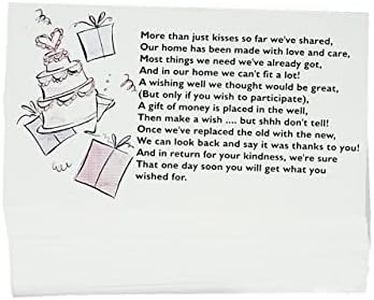 Wishing Well Cards x 50 Wedding Invitations Message Inserts Poem Stationery