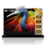 NothingProjector Motorized ALR Screen for Ultra Short Throw Projector, 95% Ambient Light Rejecting, 100 inch, Floor Rising, 4K/8K UHD, Active 3D, Anti Daylight, Electric Retractable Automatic