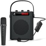 WinBridge 40W Portable PA Speaker System with Two Wireless Microphone, Wireless Voice Amplifier, Bluetooth Speaker and Microphone, Megaphone for Teachers, Presentation,Outdoor Activities etc, S95