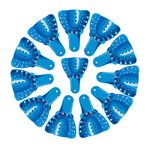 SNAWOP Dental Impression Trays 12PCS Perforated Plastic Holder for Impression Matrials Multi Sizes (12PCS S Upper)