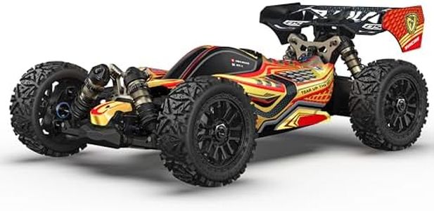 AMORIL RLAARLO DSK 1/8 Remote Control Buggy with 50mph,4WD Dragon Knight RTR (AAA Battery and Lipo not Included),Waterproof, Red, Ages 14+