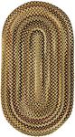 Capel Rugs Bangor Oval Braided Area Rug, 7 x 9', Amber
