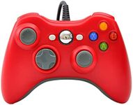 TAVICE COMPATIBLE Wired USB Pad Joypad Game Replacement Controller for Xbox 360 PC Windows - RED