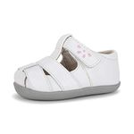 See Kai Run Baby-Girls Unisex-Child SML157F300 Brook Iii Inf White Size: 5 Infant