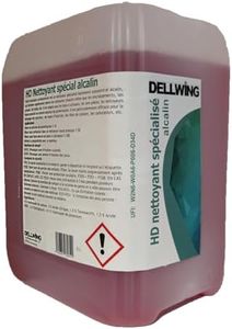 DELLWING HD limpiador especial alcalino 5L - limpiador ultrasónico concentrado premium para limpiar piezas de automóviles como carburadores, culatas de cilindros, inyectores, boquillas de inyección