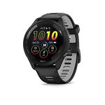 Garmin Forerunner 265 Music GPS Running Smartwatch,Amoled Touchscreen, Battery Upto 13 Days, HRV Status & Advanced Sleep Monitoring, SPO2,Morning Report, Track Running, Cross Training with Black Band