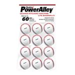 Heater Sports PowerAlley Seamed 60 MPH White Lite Baseballs (Dozen)