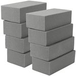 ZOENHOU 8 PCS Floral Foam Blocks Bricks, Dry Craft Floral Foam Blocks for Fresh Flowers Artificial Flowers, 8.9 x 4.1 x 2.75 Inches, Grey