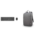 Lenovo 100 Wireless Keyboard and Mouse Set, Ambidextrous 1000 DPI Mouse Optical Sensor, Upto 3M clic