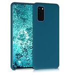 kwmobile Case Compatible with Samsung Galaxy S20 Case - TPU Silicone Phone Cover with Soft Finish - Teal Matte