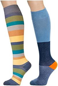 BE SHAPY Daily Use Leg Compression Socks Medias Largas de Compresión 2 Pack