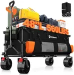 48" L Collapsible Wagon Cart Foldab