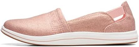 Clarks Women's Breeze Step Ii Loafer, Pink Metallic Textile, 6 US