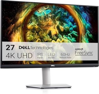 Dell S Series S2721QS Monitor 27-Inch 4K Ultra HD (3840x2160) 60Hz 4Ms AMD FreeSync Built in speaker, Adaptive Sync Technology, Adjustability - Height/Pivot/Swivel/Tilt