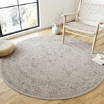 PureCozy Light Brown Round Rug 3ft 