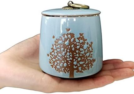 Small Cremation Urns for Human Ashes Adult Male Female - Tree of Life Blue Decorative Urns Mini Pet Urn for Dogs Cats Ashes Keepsake Memorial Box Funeral Set Burial Urns for Cremated Remains Ash Vial