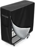 Folding Bed Storage Cover - 38" Waterproof Dustproof Universal Rollaway Bed Protector Cover - Fits 38 Inch Folding Bed (39 "L × 15" W × 44.8 "H) - Black