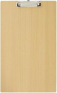 Juvale Extra Large 11x17 Clipboard with Low-Profile Clip, Wooden Vertical Clip Board