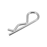 sourcing map Clip Pins 3mm Wire Carbon Steel 60mm Length Trailer R Shaped Spring Cotter Tractor Mower Fastener Hardware Silver Tone 20pcs