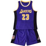 Kids Basketball Kit Boys 2 Piece - Boys Basketball Kit, Sleeveless Basketball Jersey Kids Outfit - Boys Basketball Vests, The Perfect Gifts for Boys 4-14 Years Old#23