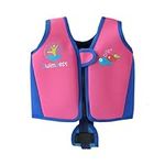 SwimBest Swim Vest - Swim Jacket/Buoyancy Aid with Safety Strap for ages 1.5-7 years old with Removeable Floats (Pink/Blue, Small)