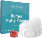 Hamburger Patty Paper Round 6 Inch 300 Pcs, Parchment Burger Press Non Stick Easy to Remove Separate Frozen Pressed Patties (6 inch)