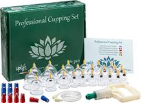 Uplife Cupping Therapy Set (24 Cups) Ventouse Massage Thérapeutique - for Neck & Back Massage - Suction Cup Therapy Neck Massager - Cellulite Massager Body Sculpting - Weight Loss, Back & Muscle Pain Relief