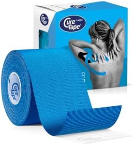 CureTape Classic 5cm | Waterproof Kinesiology Tape | Medical Kinesiology Tape | Increase Mobility & Performance | Reduce Joint Pain | Recover Faster (Blue)