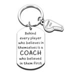 Coach Gifts for Men Women Basketball Coach Appreciation Gifts Coach Thank You Keychain Soccer Football Baseball Volleyball Hockey Coach Retirement Team Cheer Gift Birthday Christmas Sports Coach Cup