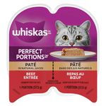 Whiskas Perfect Portions Wet Cat Food Paté - Beef - 75g (24 Pack)