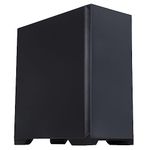 iONZ KZ-30E XL Silent PC Computer Gaming Case, Mid Tower, E/ATX ATX, EPDM Sound Dampening Quiet, SPCC 0.7mm Chassis | Black with 120mm Fan