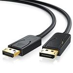 CSL - 3m metres Ultra HD Displayport 1.2v DP on Displayport 1.2v DP cable with latches incl. audio transmission - certified - Compatible with Apple and PC