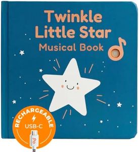 Cali’s Books Twinkle Twinkle Little Star Bedtime Baby Music Book - Music Book for Babies and Toddlers with 6 Bedtime Nursery Rhymes - Sound Book for Babies and Toddlers