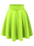 MBJ WB829 Womens Flirty Flare Skirt S NEON_Lime