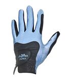 Fit39 EX Golf Glove (Large, Black/Sky)
